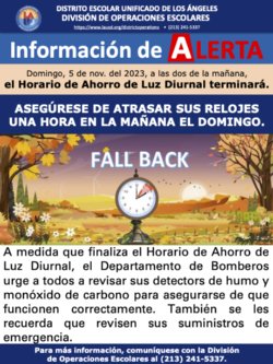 Daylight Saving Spanish