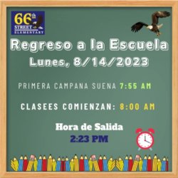 Regreso a la Escuela